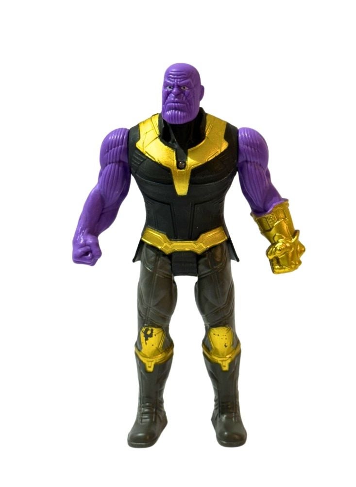 AVENGERS Thanos Action Figure with Infinity Gauntlet, Purple Marvel Super Villain Collectible Toy - Image 2